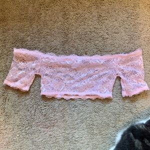 Beautiful Pink Lace Lingerie Top